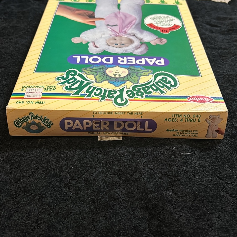 Cabbage Patch Kids Paper Doll Vintage - Picture 7 of 7